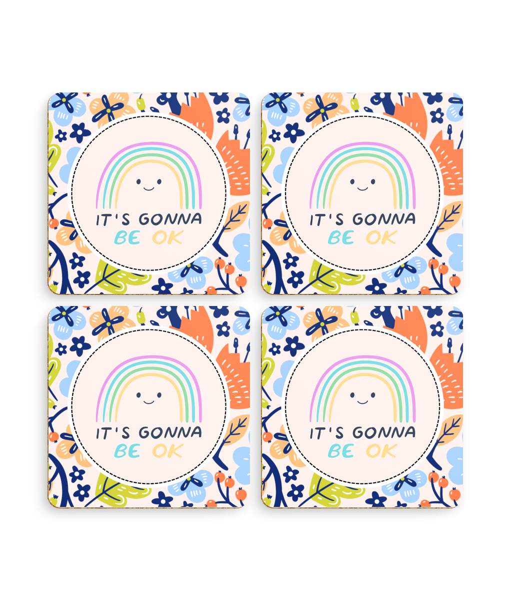 It's Gonna Be OK 4-Piece Coasters Set